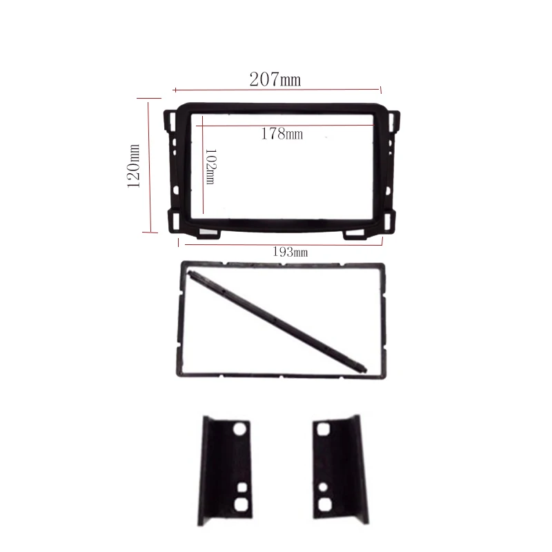 

Double 2 Din Car Radio Fascia fit for Chevrolet Sail DVD Stereo Panel Dash Mount Install Trim Kit Refit mount kit panel Frame
