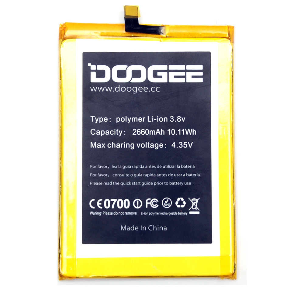 Doogee F5 запасная батарея,, 2660 мАч, запчасти для смартфонов, запасная батарея Для Doogee F5