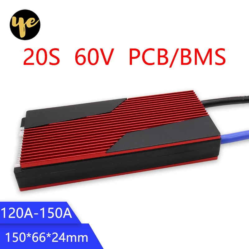 

Daly 20S BMS 60V LiFePO4 battery Management System BMS 120A 150A with high current for lithium battery