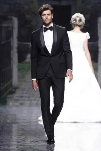 Nouveau 2018 noir sur mesure robe de marié, meilleur homme, meilleur homme de mariage