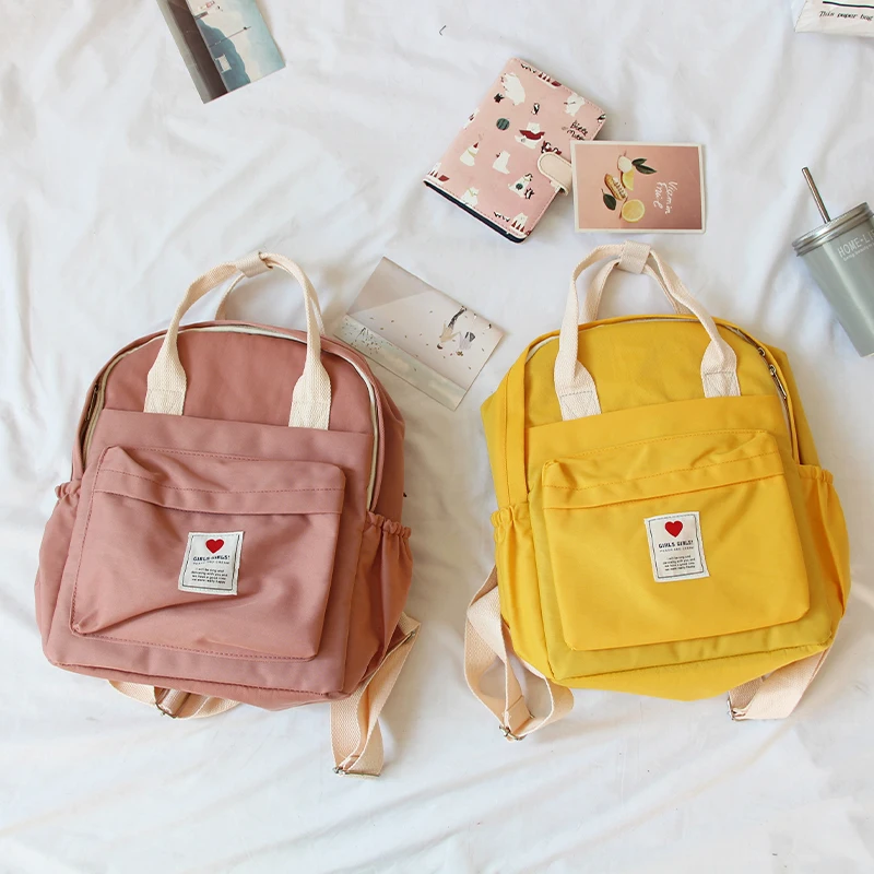  South Korea lovely ins soft bag female student Japanese Harajuku backpack small fresh ulzzang purpl - 32976164705