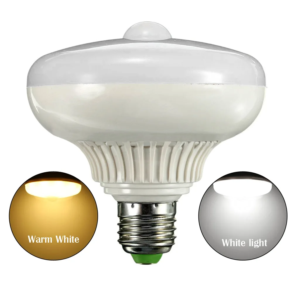 Энергосберегающая светодиодная лампа с ИК датчиком движения E27 12 Вт|globe bulb|e27 12wled