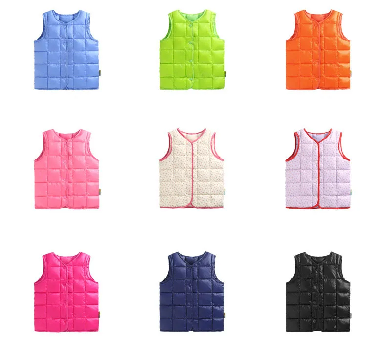 autumn winter little baby girls boys warm vest red black blue green padded boys girls waistcoat kids outerwear jacket coat  2 3 4 5 6 7 8 9 10 years waistcoat boys kids sleeveless jacket for kids  girls winter vest kids vest boys (16)