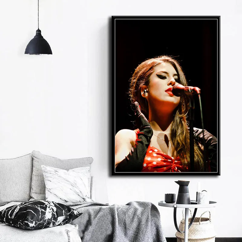 P475 Amy Winehouse музыкальный певец звезда поп-арт, живопись Шелковый Холст плакат настенный домашний декор