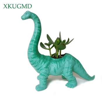 

Plastic Dinosaur Animal Flower Pot for Cactus Succulent Plant Pot Flower Bonsai Pots Container Planter Garden Decoration