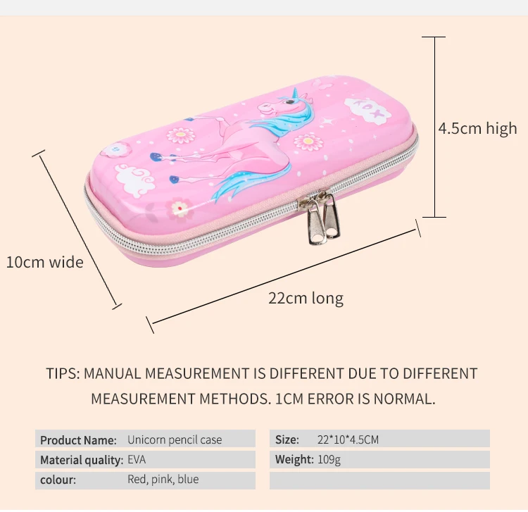 TOPSTHINK красивый Единорог узорчатый Карандаш Чехол милый многослойный пенал с марлевым слоем прочный пенал