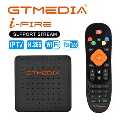 Новый стиль GTMedia Ifire IP ТВ Box Цифровой Декодер каналов кабельного телевидения ТВ декодер FULL HD 1080 P (H.265) Встроенный WI-FI модуль Поддержка для Xtream