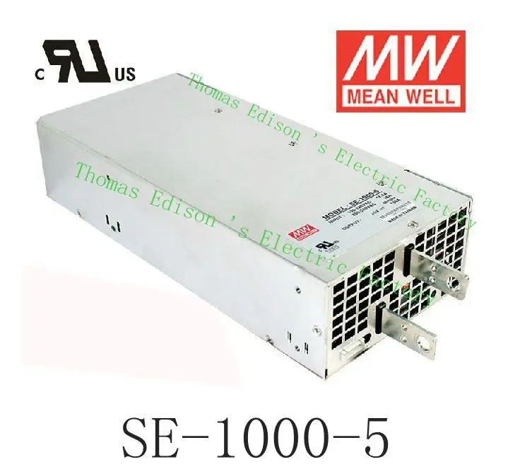 

Original MEAN WELL power suply unit ac to dc power supply SE-1000-5 750W 5V 150A MEANWELL