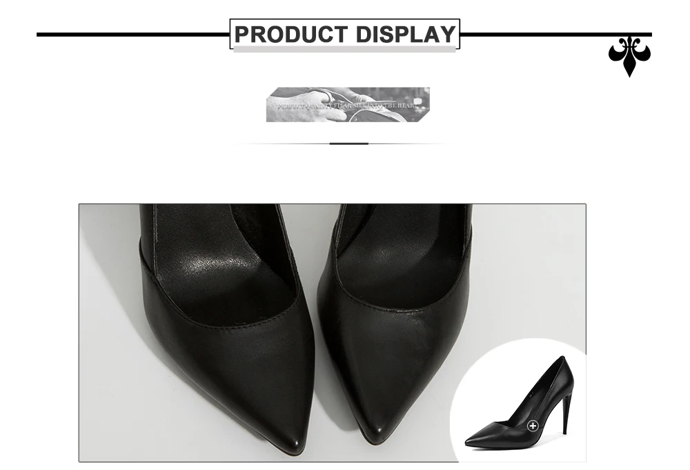 BESCONE/высококачественные женские туфли-лодочки черные вечерние туфли-лодочки из натуральной кожи на очень высоком тонком каблуке пикантные женские туфли с острым носком без шнуровки A50