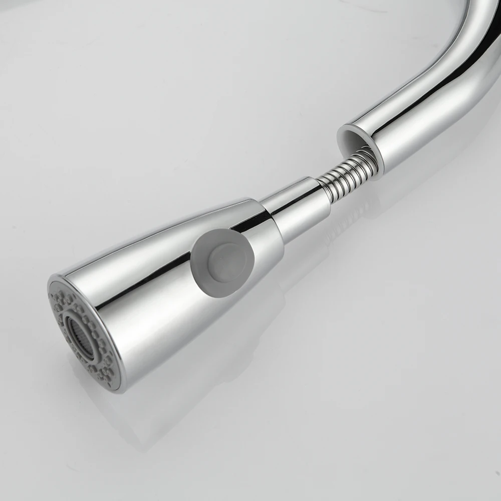 360 Degree Swivel Pull Out Kitchen Faucet Chrome Solid Brass One Handle Mixer Sink Tap Hot and Cold Water Torneira 2 Functions 360 Degree Swivel Pull Out Kitchen Faucet Chrome Solid Brass One Handle Mixer Sink Tap Hot and Cold Water Torneira 2 Functions