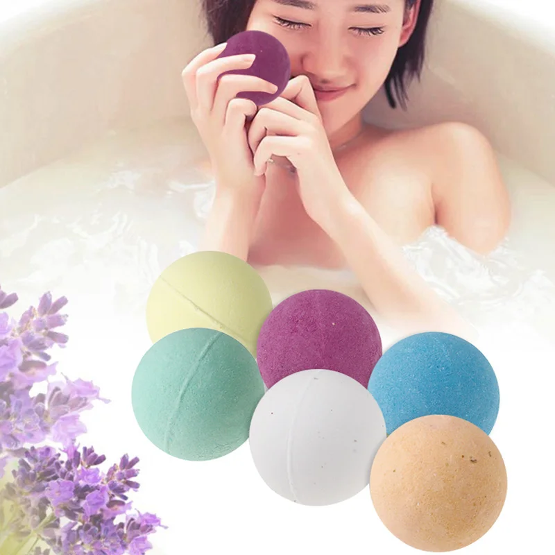 

New 6pcs Bath Salt Bombs Ball Soap Skin Care SPA Whitening Moisture Relaxation Gift HJL2018