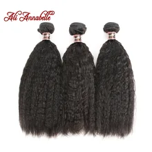 Tissage en lot brésilien 100% Remy naturel crépu lisse – ALI ANNABELLE HAIR, Extension de cheveux