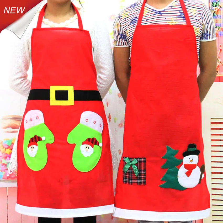 Christmas Decoration Apron Kitchen Aprons Christmas Dinner Party Apron