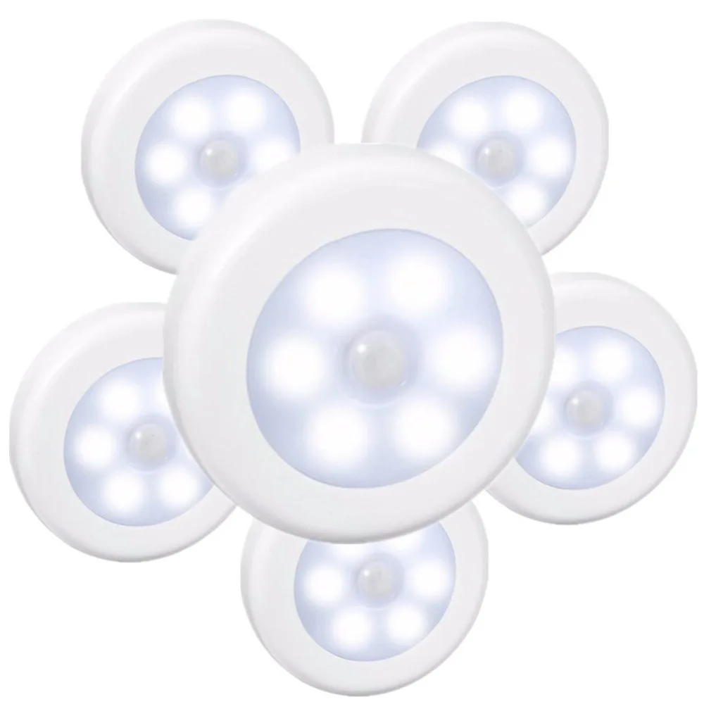  SOLLED LED Infrared PIR Motion Sensor Battery Powered 6 led Night Light Wireless Detector Wall Lamp - 32973748689