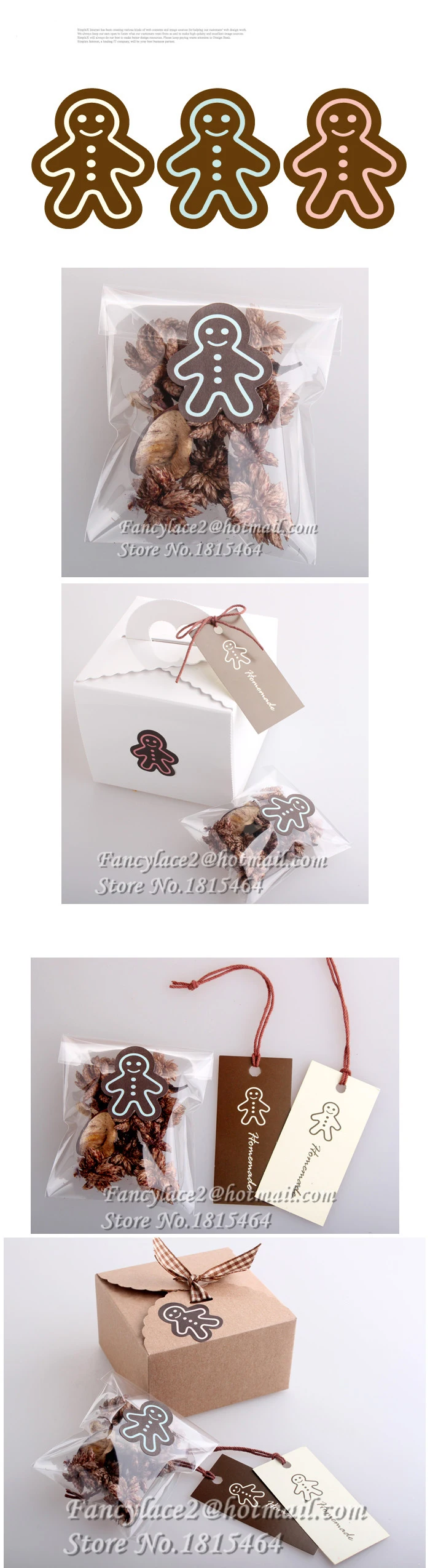 9. gingerbread Man  Seal Sticker (1)