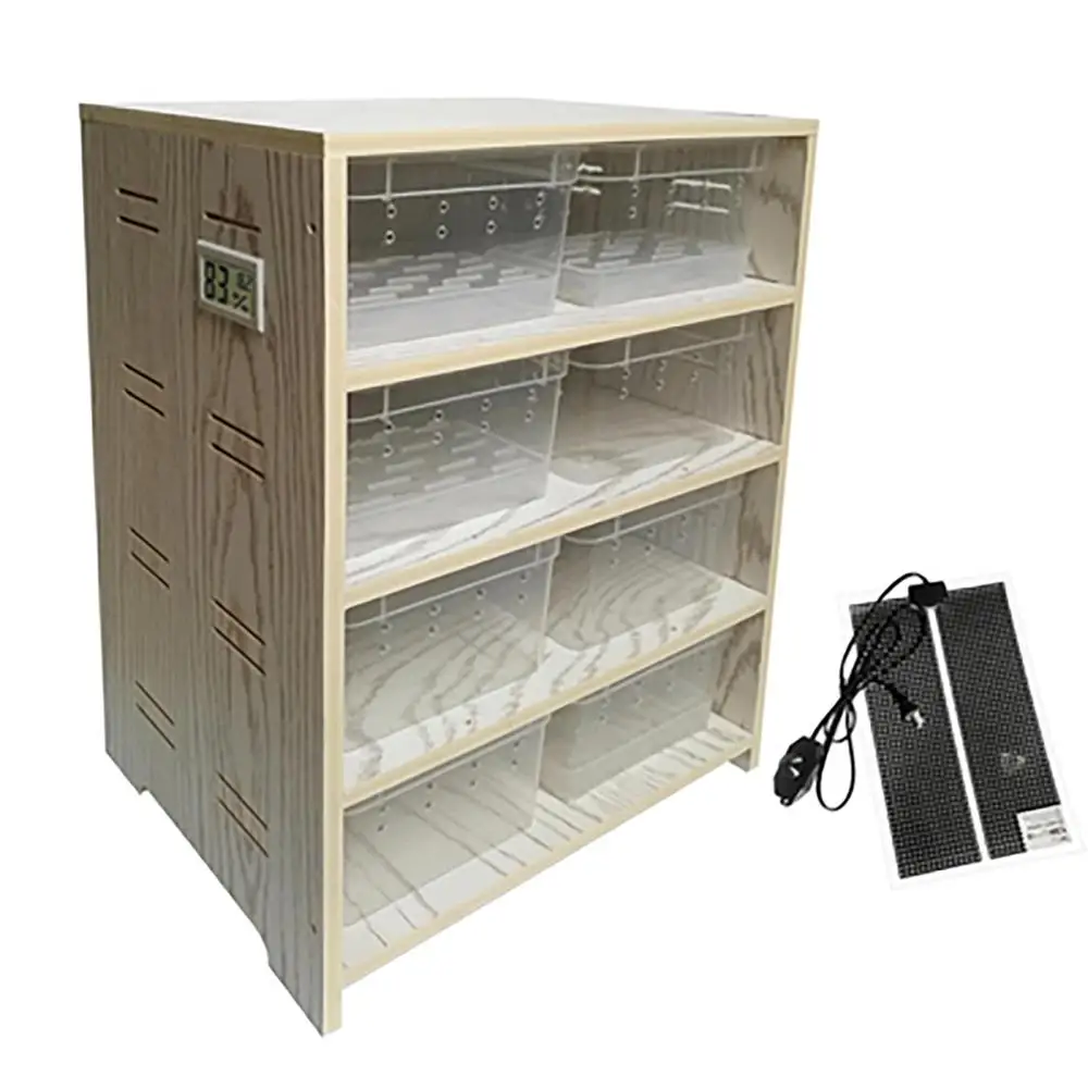 Reptile Incubator Small Climbing Pet Breeding Box PVC Material Heating Breeding Pet Cabinet - Цвет: Type 3