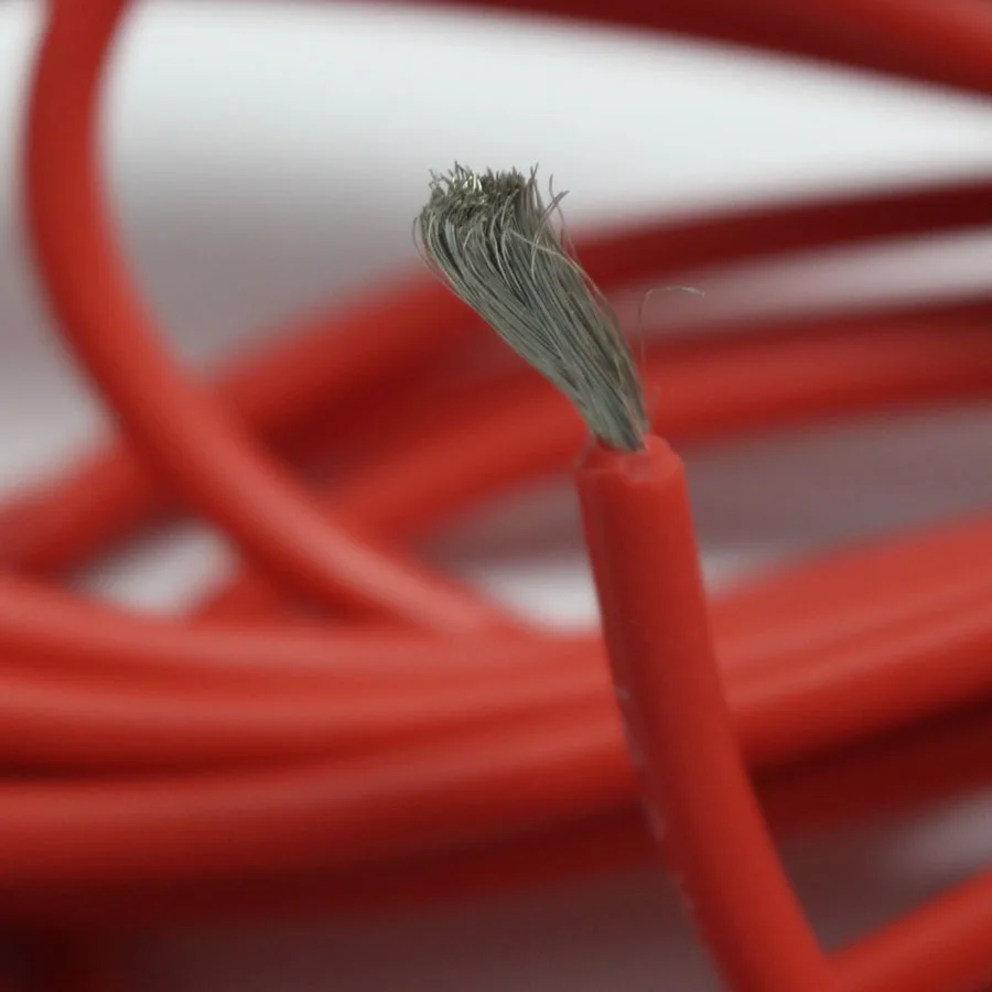  10 meter Red+10 meter Black Color Silicon Wire 18AWG Heatproof Soft Silicone Silica Gel Wire Connec