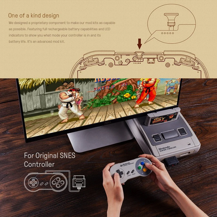 8bitdo DIY супер modkit части SNES/SF-C контроллер DIY SNES SF-C контроллер Bluetooth геймпад для sega игры sega Mega Drive контроллер