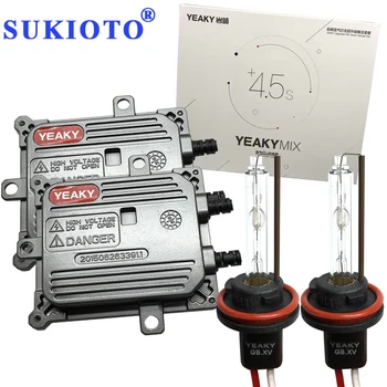 

SUKIOTO Fast HID Kit Yeaky h1 H3 H7 HID Kit H11 5500K 45W YEAKY MIX 9005 9006 yeaky lighting hid conversion kit headlight