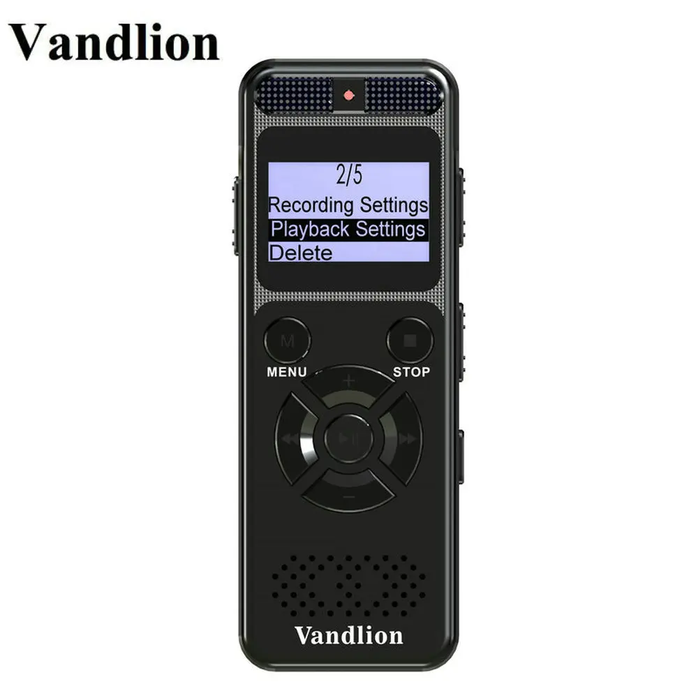 Цифровой диктофон Vandlion 8 ГБ 16 профессиональный портативный рекордер MP3 для