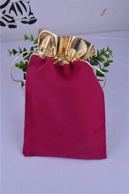 RED gift Pouches Velvet Gift Bags Wedding Favor Christmas gift bag ...