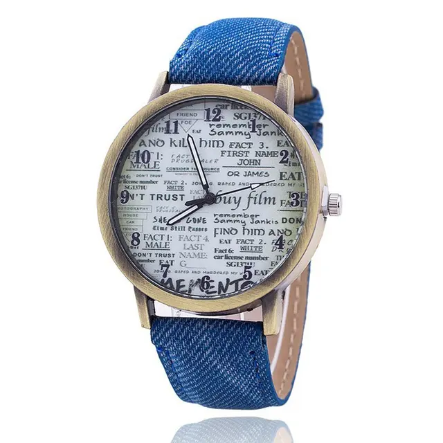 Buy Fashion Design Denim Strap Dial Quartz Watches