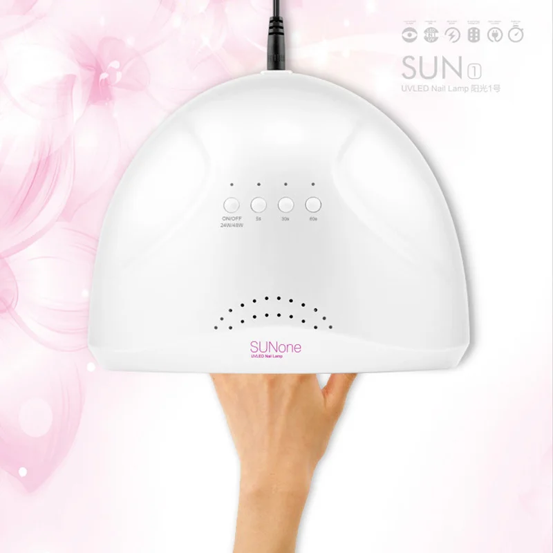 

48W UV LED Lamp Light for Nail Gels UV Gel Manicure Nail Dryer US Plug with Infrared Sensing Timer Smart Touch Button UV Lamp