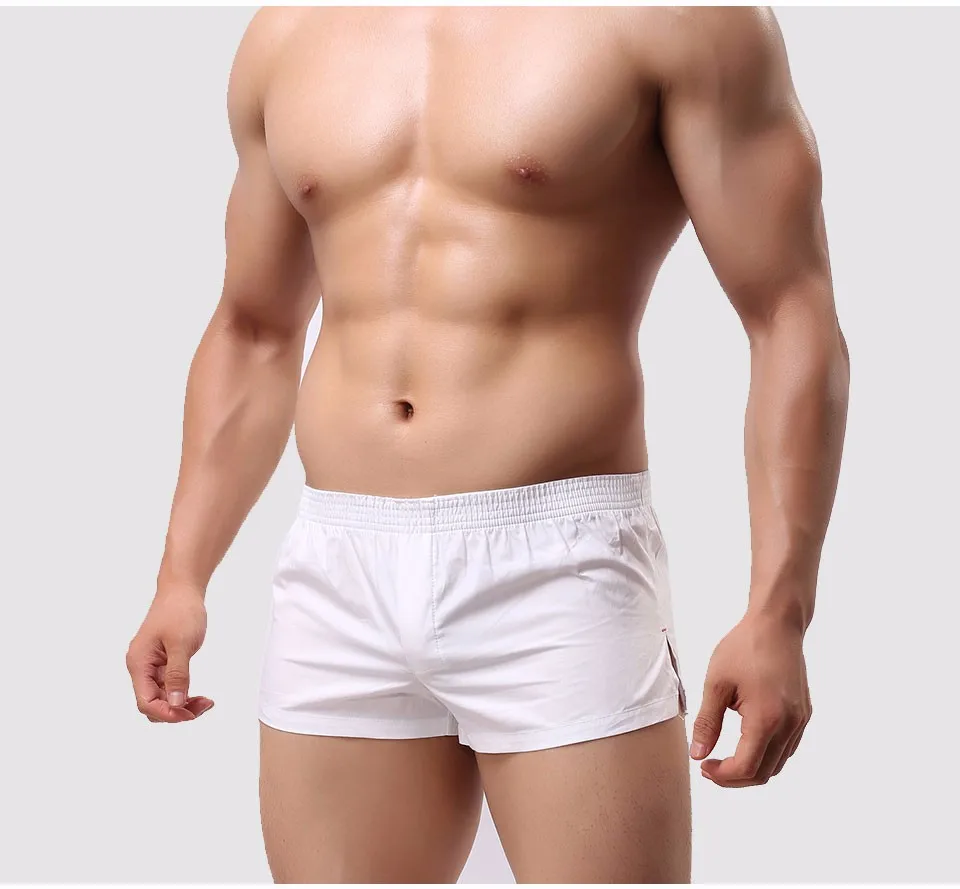 Men Underwear Боксер Шорты Стволы Брюки Хлопок Мужчины Cueca Боксеры Underwear Печатные Мужчины Шорты Главная Трусы std05