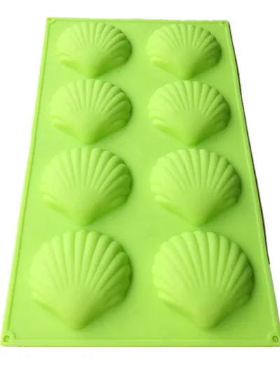 Пищевой силиконовый для выпекания тортов 8 пустых ракушек форма DIY ручное мыло изготовление силиконовых форм