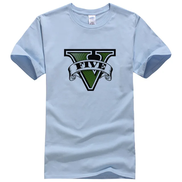 Grand Theft Auto 5 Game Printed Gta 5 T Shirt Men Casual GTA 5 T shirt