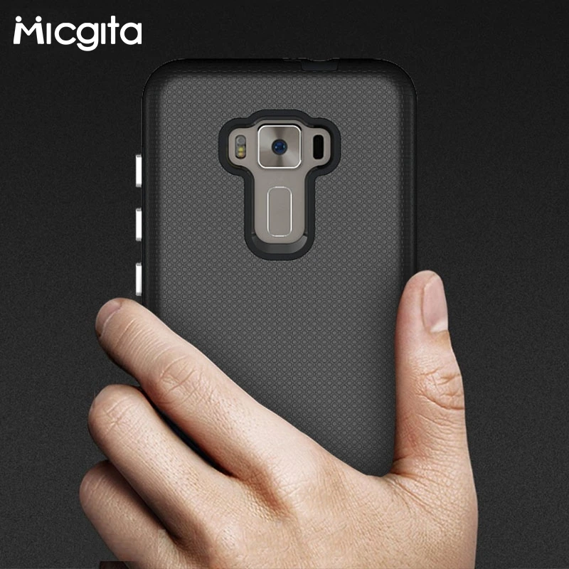 

Micgita For Asus Zenfone 3 ZE552KL Case Phone Cover Dual Layer ShockProof Impact Resistant Anti-Slide PC + TPU Heat Dissipation