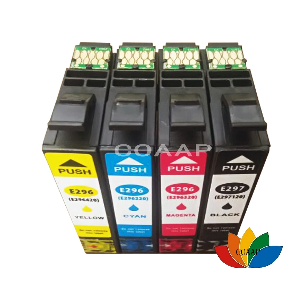 4 Совместимые картриджи T2971 BLACK T2962 CYAN T2963 MAGENTA T2964 желтые чернила для струйного