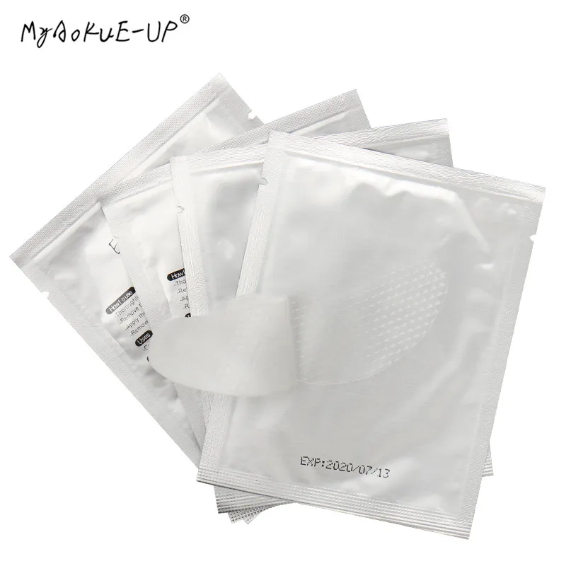 Патчи бумажные под глаза для наращивания ресниц 200 парт|eyelash brush|padded undergarmentseyelash model