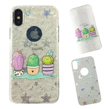 

Cactus Glitter stand case for Apple IPhone 7/8