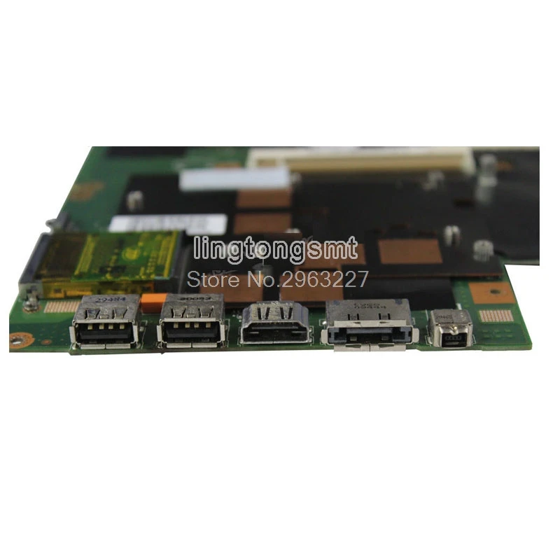 G60JX اللوحة REV2.0 HM55 2RAM ل ASUS G51J G60J G51JX اللوحة المحمول G60JX اللوحة G60JX اللوحة اختبار 100% موافق