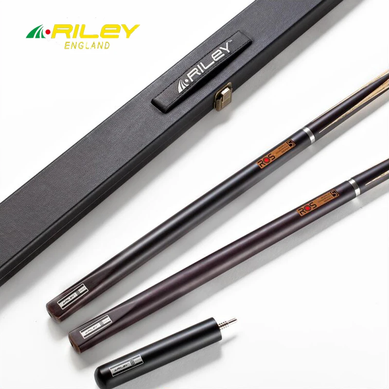 

RILEY ROS-1P Snooker Cue 3/4 Split Snooker Cue 10mm Professional Deer Master Tip Ashwood Shaft Billiards with 6 in Extension