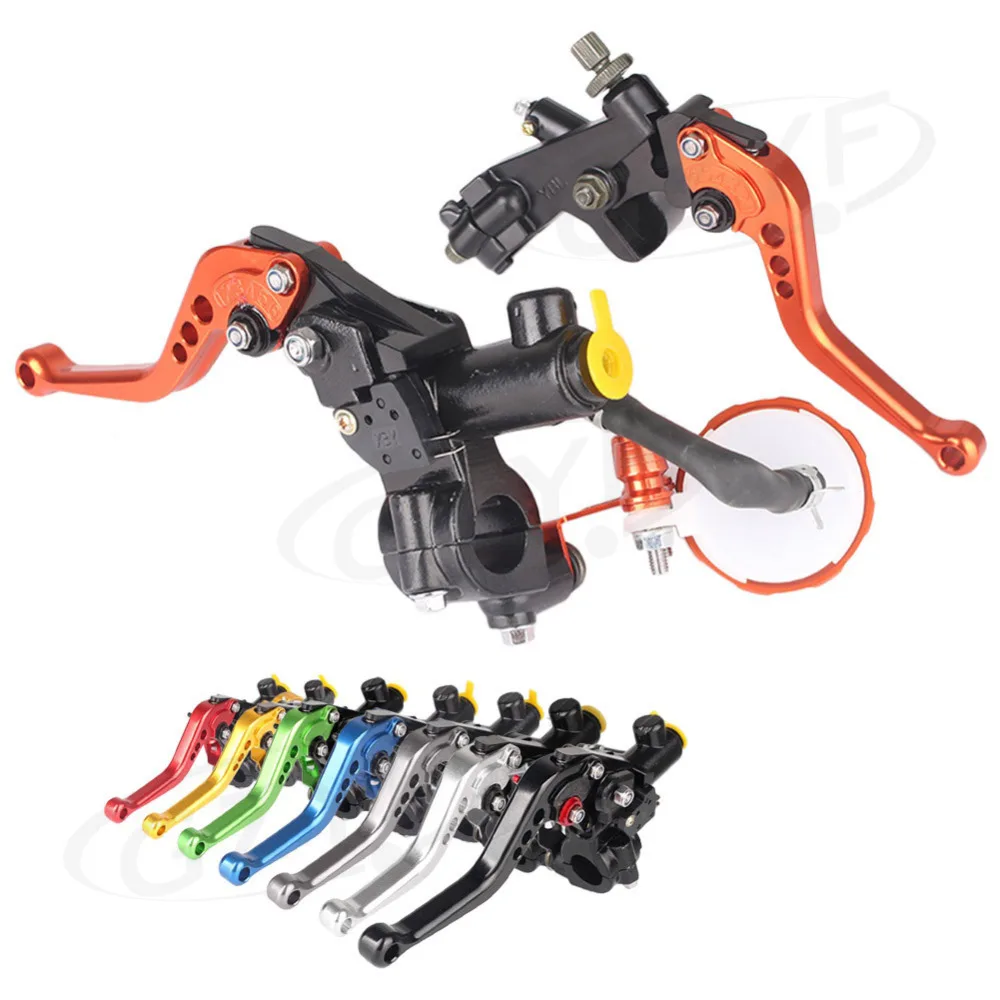

Universal Black Clutch Brake Levers Master Cylinder Reservoir 7/8" 22mm