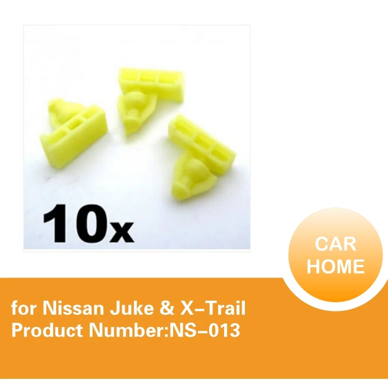 10x Wheel arch surround trim clips for Nissan Juke & X Trail Wing