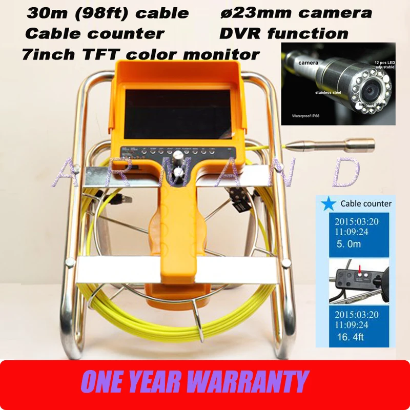 Stand Handy Plumbing drain sewerage outdoor duct pipe camera inspection