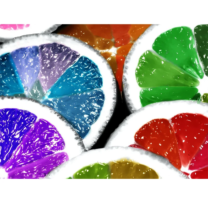 5D свежий небольшой lemon полный квадратный Diy алмазов картина вышивки крестом