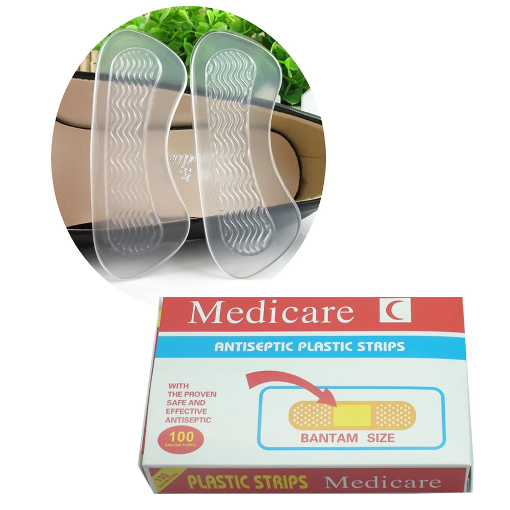 Foot Care Feet Insoles Invisible Cushion Silicone Gel Heel Liner Shoe