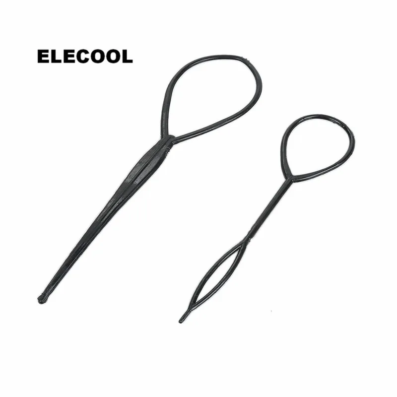 ELECOOL 2 шт./компл. оплетка для волос пластиковый конский хвост инструменты укладки
