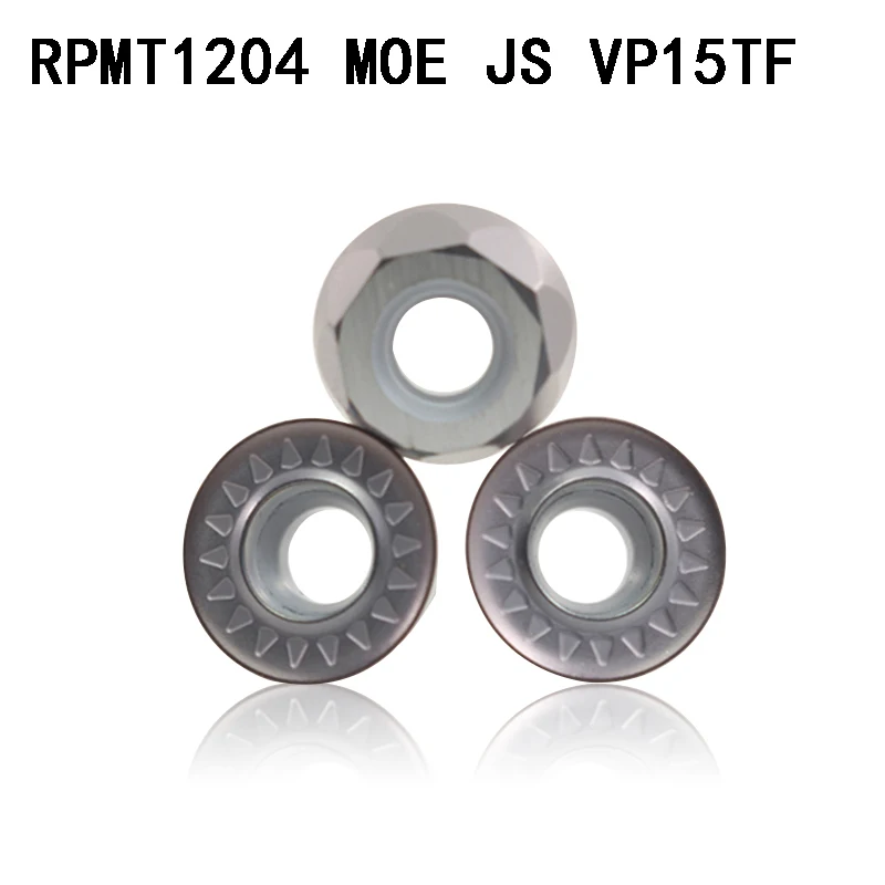 

20PCS RPMT1204MO E JS VP15TF carbide inserts face milling Turning tool RPMT 1204MOE JS Lathe Tools Milling cutter CNC tool