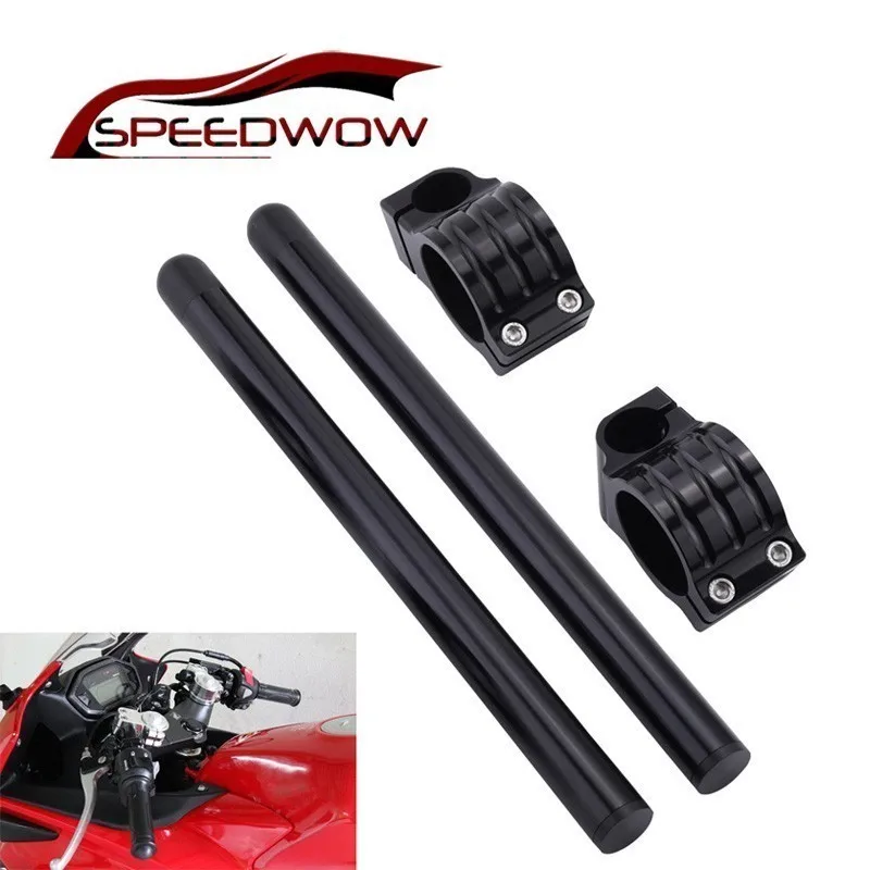 

Motorcycle Handlebar Racing Adjustable CNC Clip On Ons Fork Handlebars Handle Bar Cafe Racer 31/32/33/35/36/37/39/41/45/48mm