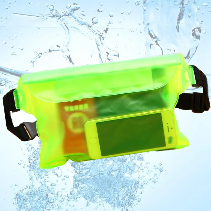 PVC Swimming Bags Phone Waterproof Swimming Drifting Diving Waist Fanny