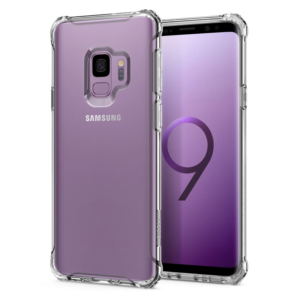 Оригинальные Spigen прочный Crystal Case для samsung Galaxy S9(обычный Размеры 5,8 дюймов