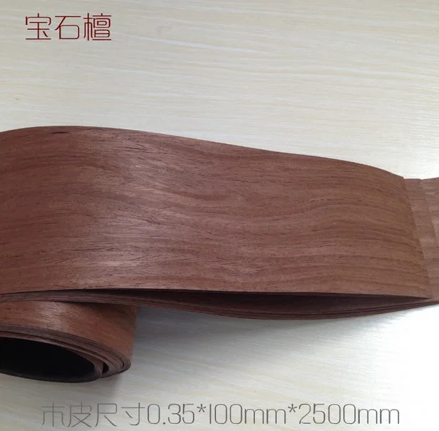 

Length: 2.5meters thickness:0.35mm Width:10cm Tan stone veneer wood manual leather furniture wood veneer Edge speakers