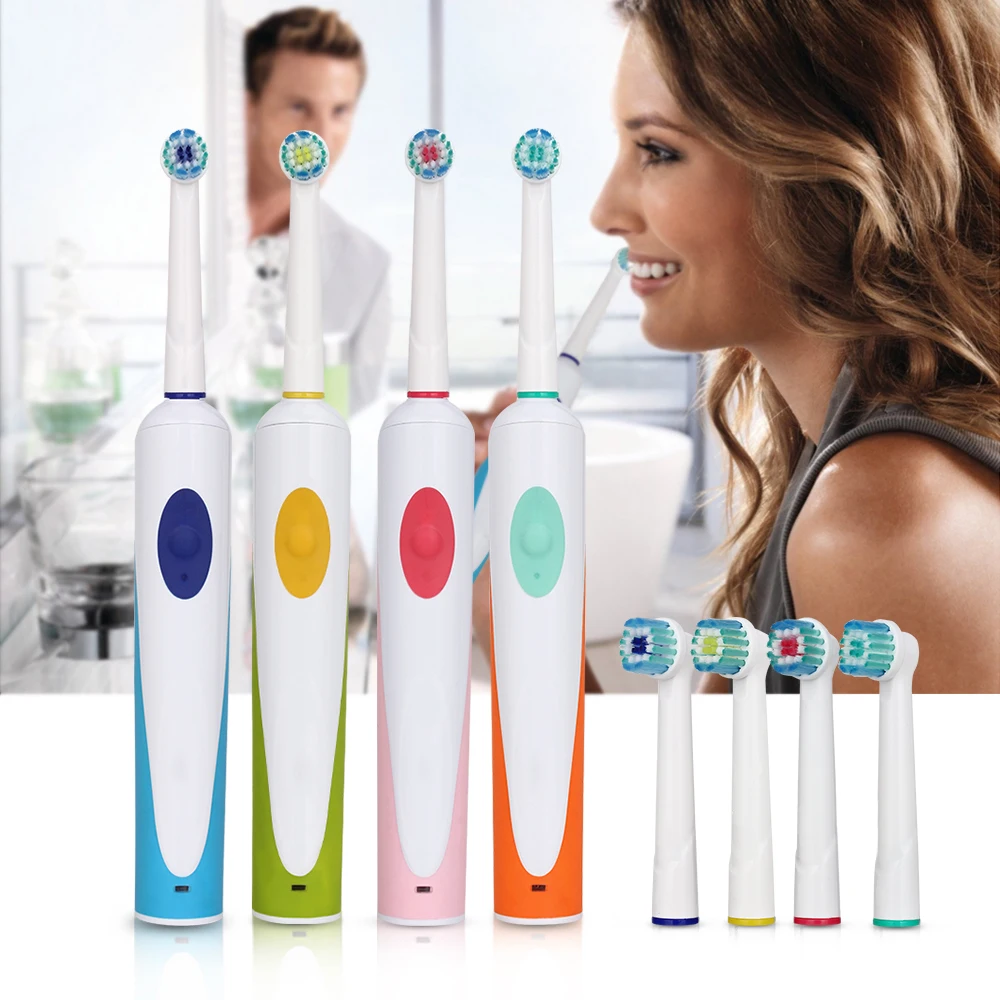 

OBL Sonic Electric Toothbrush Rechargeable Rotating Tooth Brushes Electric Brush Teeth With 4 Replacement Heads Timer