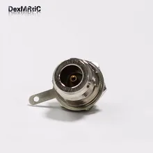 10 шт. N Тип гнездо Гайка RF коаксиальный адаптер прямой с припоя чашки никелированный