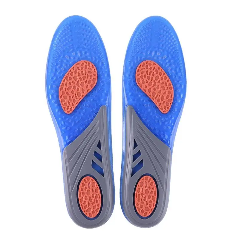 Silicone Sports Insoles Women Men Orthopedic Massage Damping Breathable ...